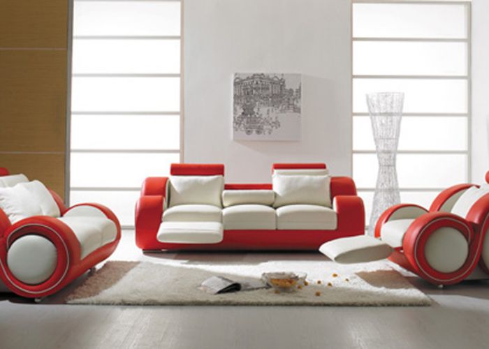 Rdeče-belo pohištvo