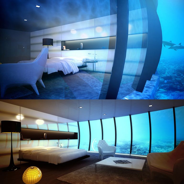Plavajoči hotel s podvodnim apartmajem (slika 5)