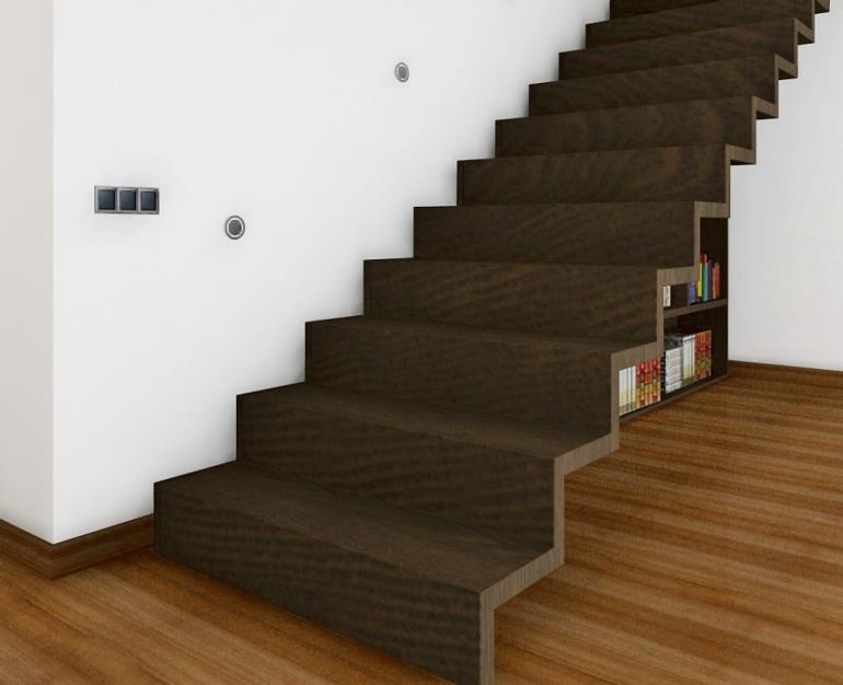 Knjižnica ob stopnicah