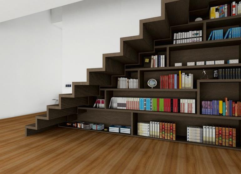 Knjižnica ob stopnicah (slika 2)