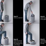 Koš za stiskanje smeti