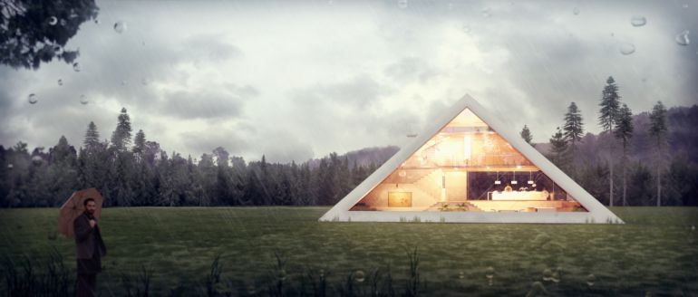 Hiša kot piramida (slika 5)